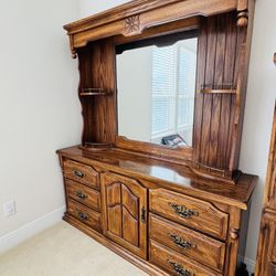 Elegant Dresser + Mirror Set