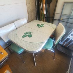 Vintage kitchen table and chairs