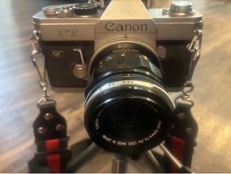 Vintage Canon FT QL 35mm Film Camera Package w/ 100mm Lens