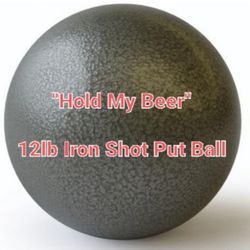 Gill Athletics 12lb Cast Iron Shot Put Ball Track & Field