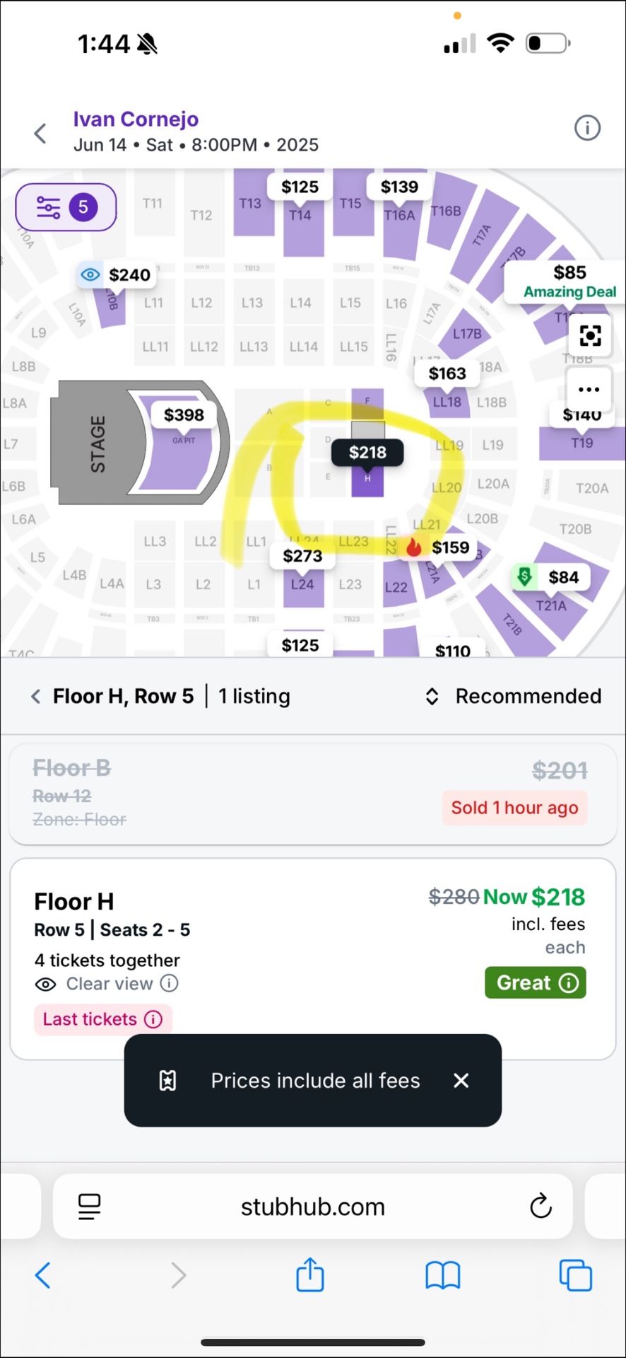 Ivan Cornejo Tickets For Sale