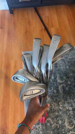 Set of Blue Dot Ping Eye Irons