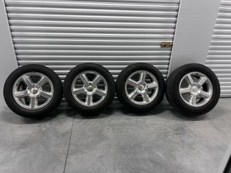 Chevy truck factory rims and tires 20’