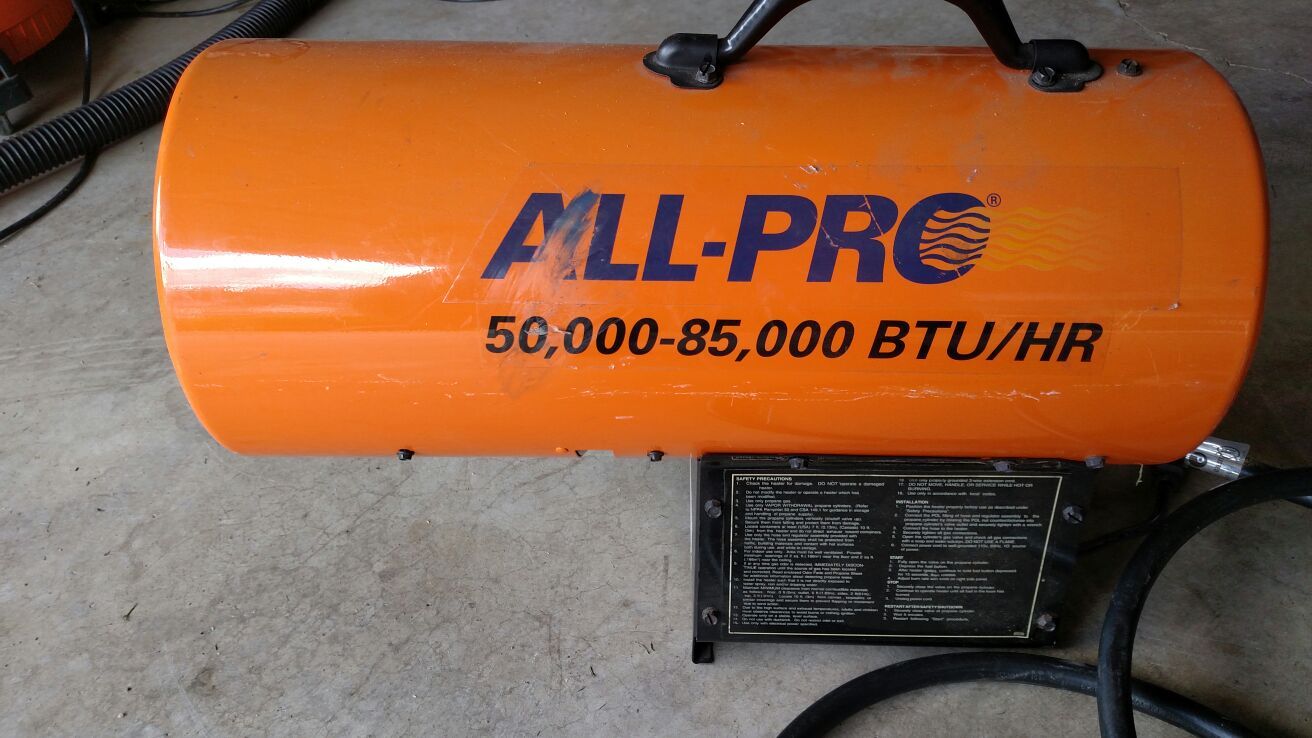ALL-PRO 50,000-80,000 BTU/HR heater for Sale in Parkland, WA - OfferUp
