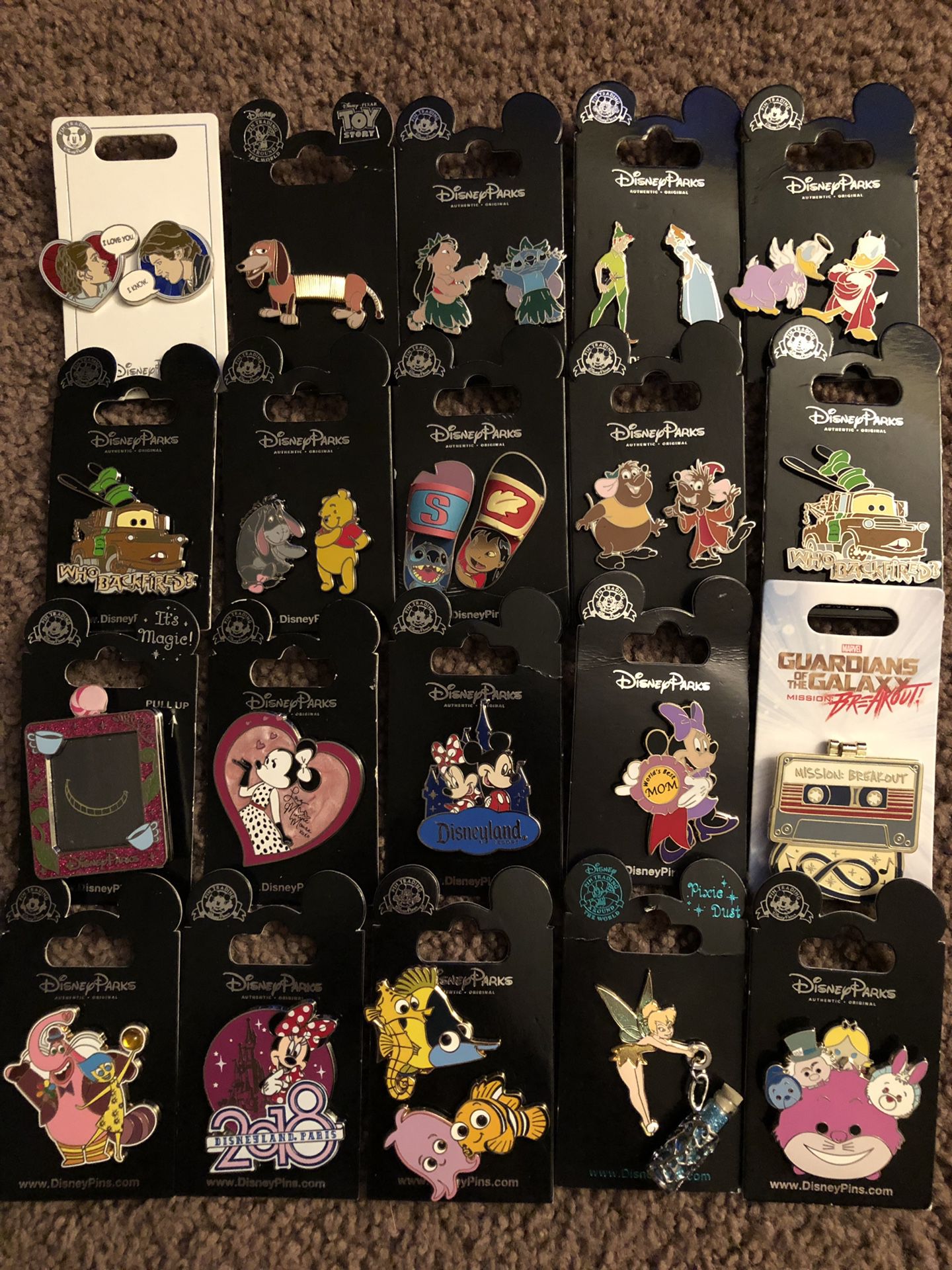 Authentic Disneyland Disney pins!!! All original. $12 EACH