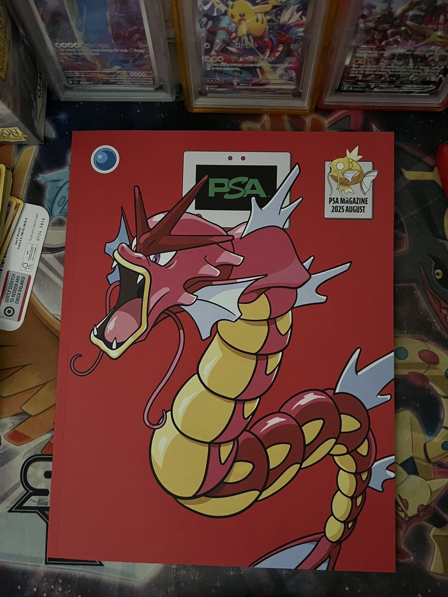 Pokemon Worlds Exclusive PSA Shiny Gyarados Magazine