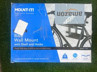 Mount It! Bike Wall Rack with Shelf and hook