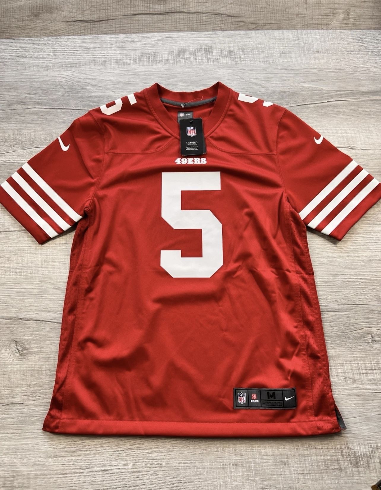 New! 100% Authentic Nike San Francisco 49’ers Football Jersey Men’s Size Medium 