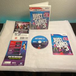 Just Dance 3 (Nintendo Wii, 2011) Authentic, Complete and Tested & Works