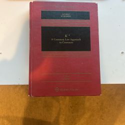 K: A Common Law Approach To Contracts 3rd Edition 