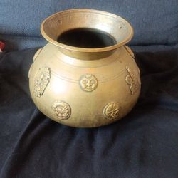 Antique Brass Spittoon