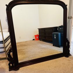 Wood Mirror Dresser 