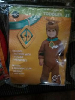 Toddler 2t scobby doo costume