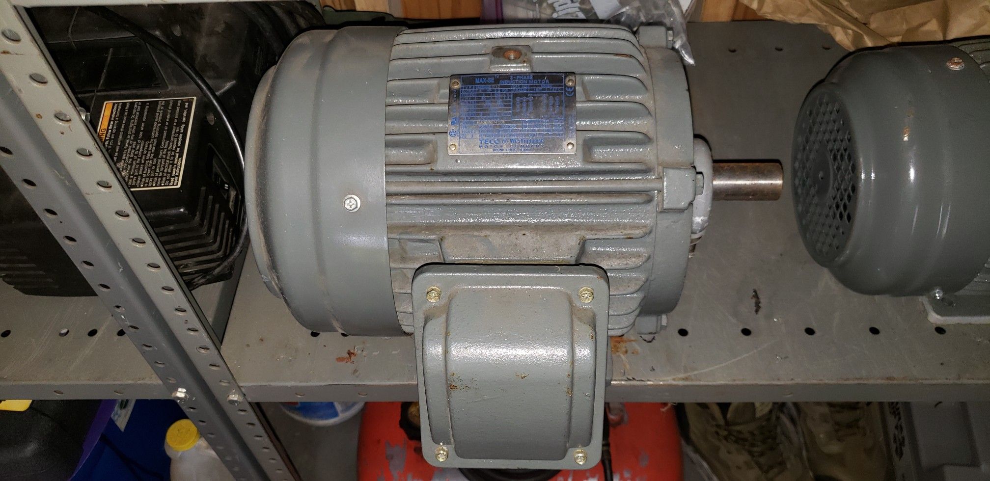 Teco Westinghouse 3hp 3phase induction motor