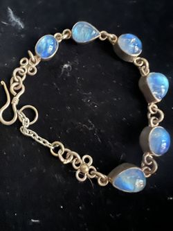 Women’s Sterling Silver Stone Bracelet
