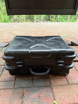 Black Hard Shell Carrying Case with Latches