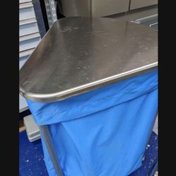 New Stainless Steel Linen Hamper Cart 