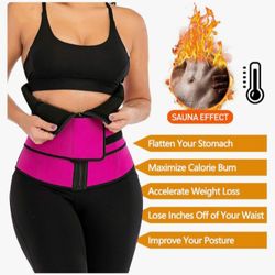 PINK Large Waist Trainer | Neoprene Sauna Belt