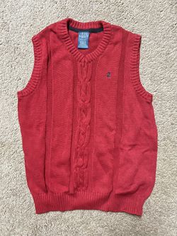 Sleeveless Red Sweater for Christmas IZOD