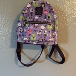 Disney Loungefly Nightmare Before Christmas Chibi Characters Mini Backpack NWT