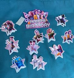 K-pop Demon Hunters Cake and Cupcake Decorations