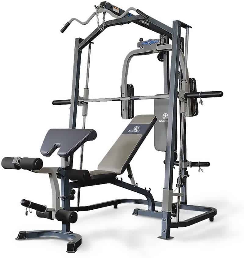 marcy platinum mp3100 Smith Machine Plus 245lbs Weights And EZ Curl Bar