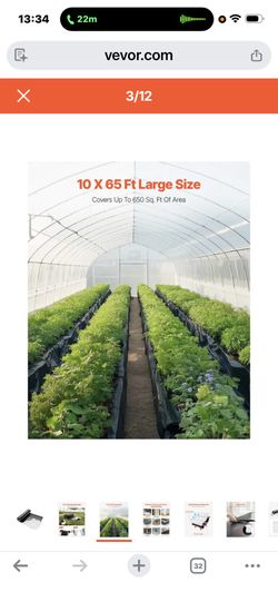 VEVOR 10 Mil Plastic Sheeting Heavy puty 10' × 65';, Thick Plastic Sheeting Roll, Plastic Drop Gloth Painters Tarp Covering for Crawl Space Vapor Barr