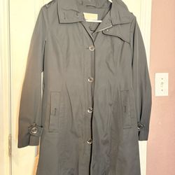 Michael Kors Black Trench Coat Type Jacket