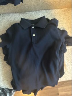 Boys navy blue uniform shirts