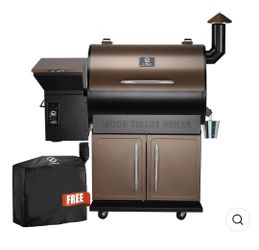 Z GRILLS 700D Wood Pellet Grill & Smoker (Rain Cover Included)