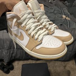 Air Jordan 1 Mid - Tan/Gum