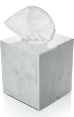 Decorative Marble Acrylic Tissue Box Holder
