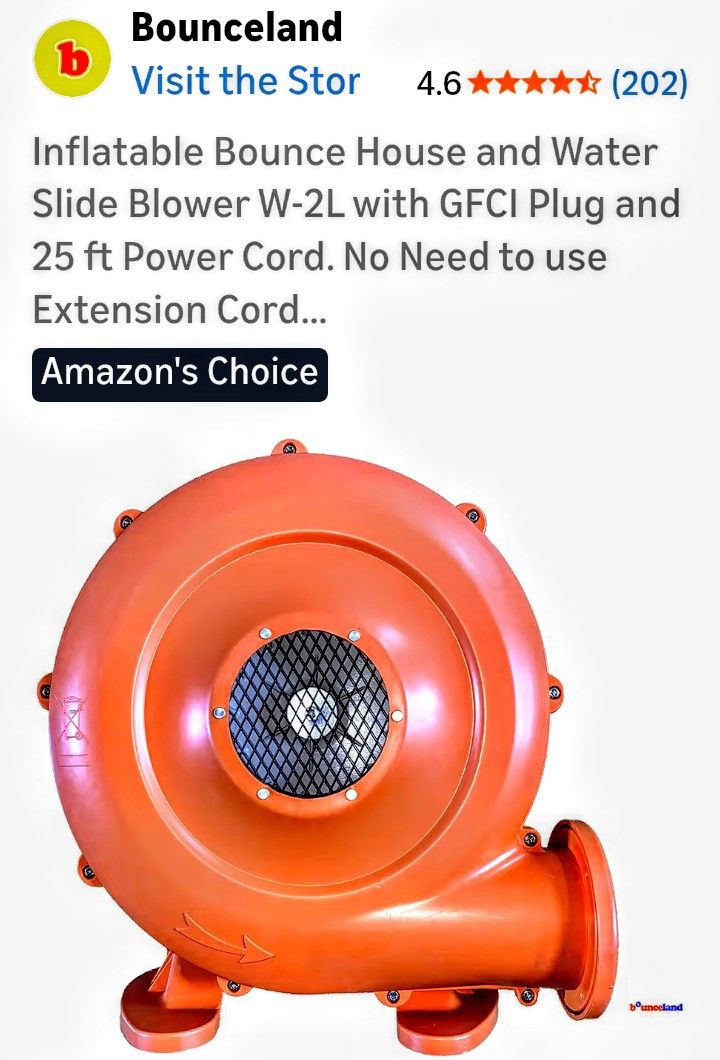 Side Blower W2l Fan For Bouncy House New