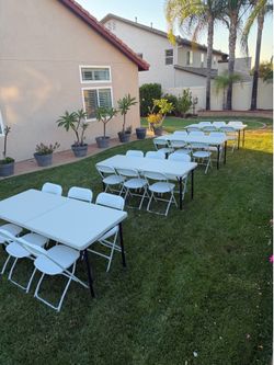 Chairs and tables