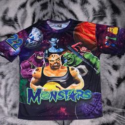 Rare Vintage 1996 Space Jam Monstars Mr. Swackhammer Jersey Shirt Size L