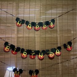 Mickey Birthday Sign