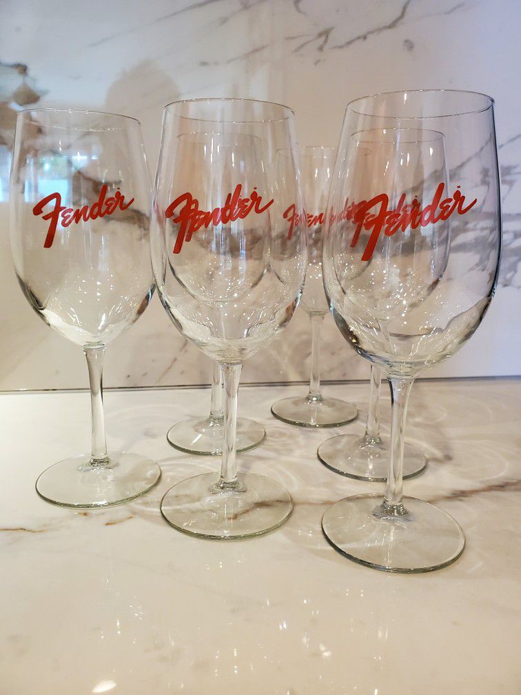 Collectible Wine Glasses,  Fender Musical  Limited Edition 