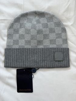 Grey Checkered Beanie