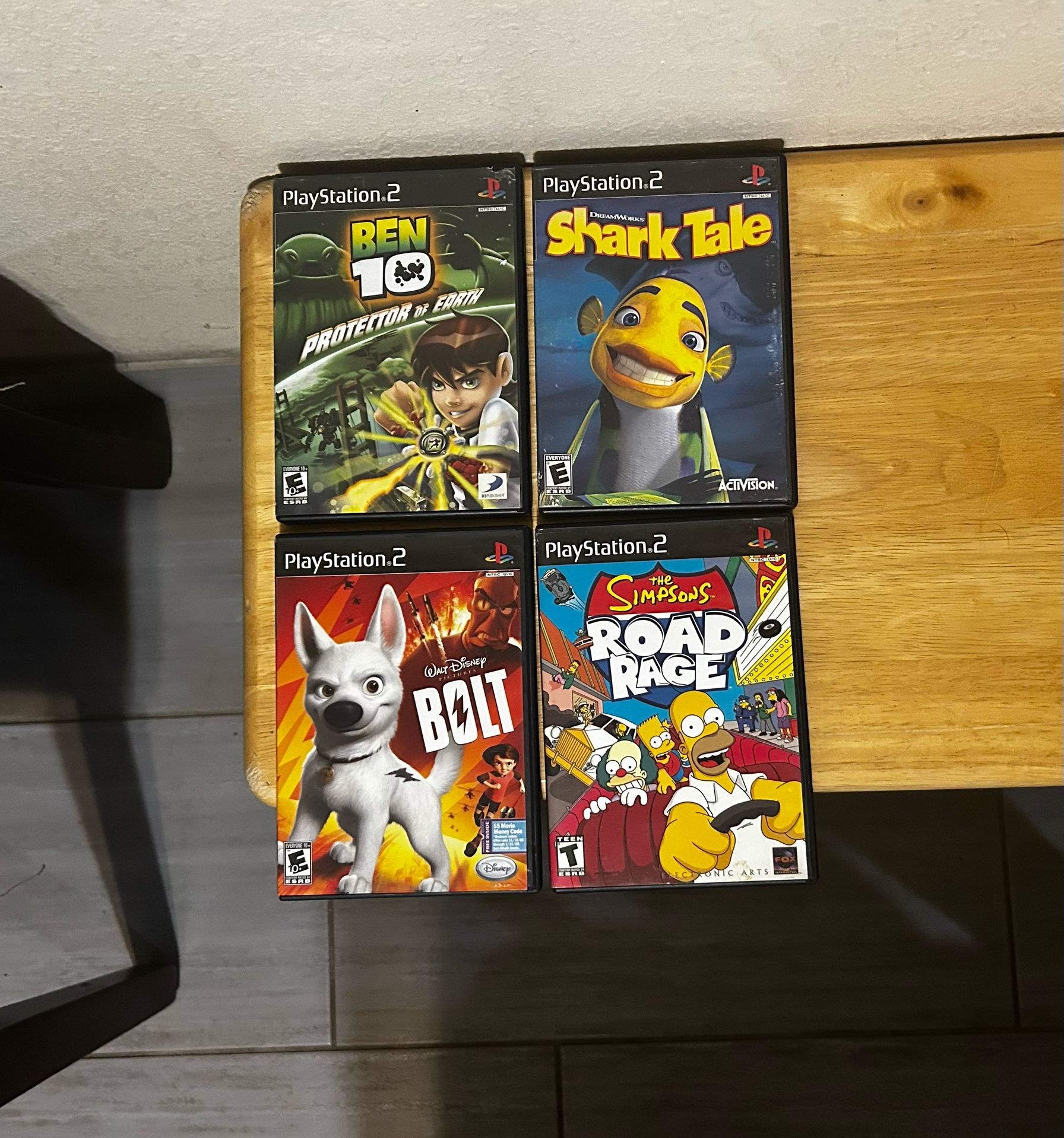 Animated Cartoon Bundle Games For The PlayStation 2 (PS2) Used.