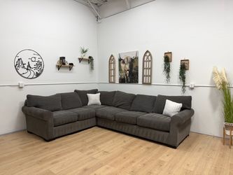 Living Spaces Sectional Couch - Free Delivery