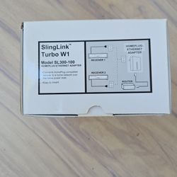 SlingLink Turbo W1 Model SL300-100 Homeplug-ethernet Adapter