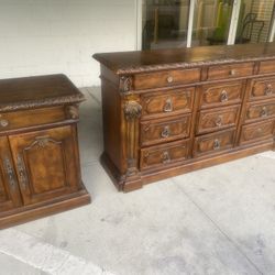 Solid Wood Dresser And Nightstands