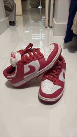 Nike Dunk Low Red and White Sneakers