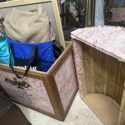 Wood Chest Box With Top