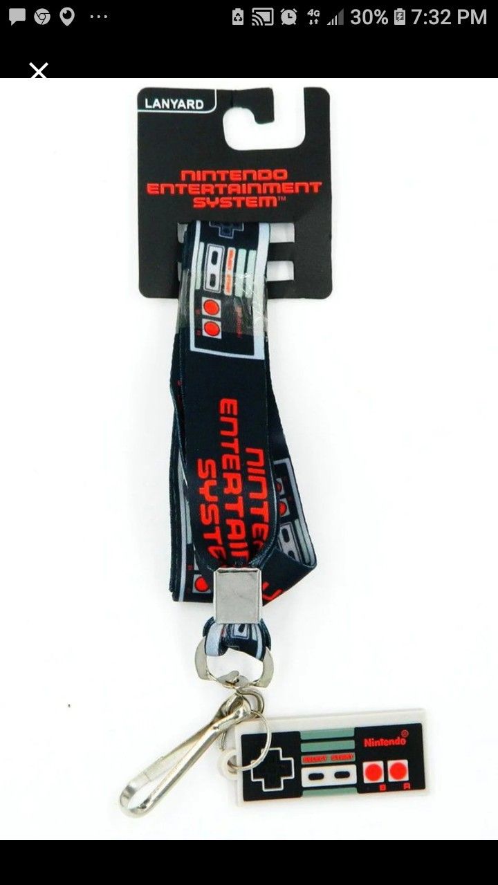 Nintendo Entertainment System lanyard