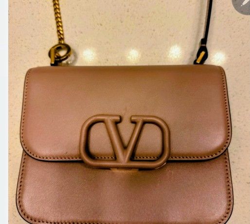 Valentino Calfskin V Clutch Authentic