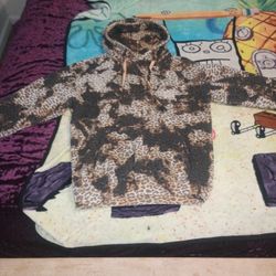 L.A.T Appeal Designer Cheetah Print Hoodie 