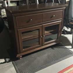 TV Console Brown  44 Inches Long 19 1/2 Inches Deep 3 Feet High