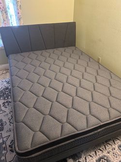 Grey Queen Bed