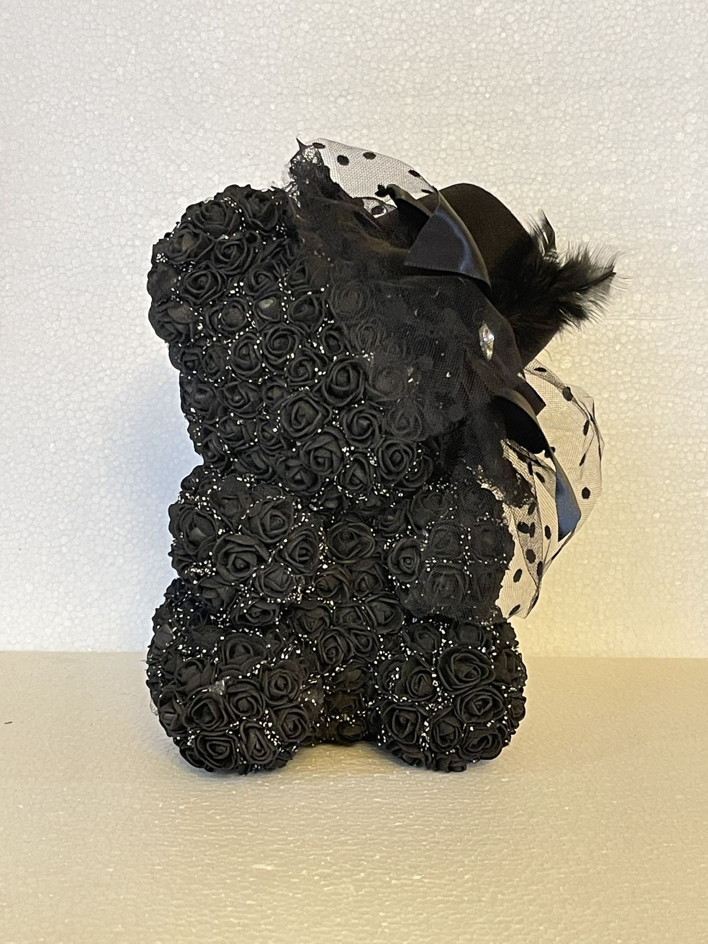 Handmade Black Bear In Hat